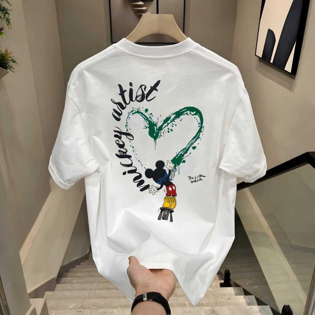 T-Shirt Unisex Mickey Artis Katun Selesa