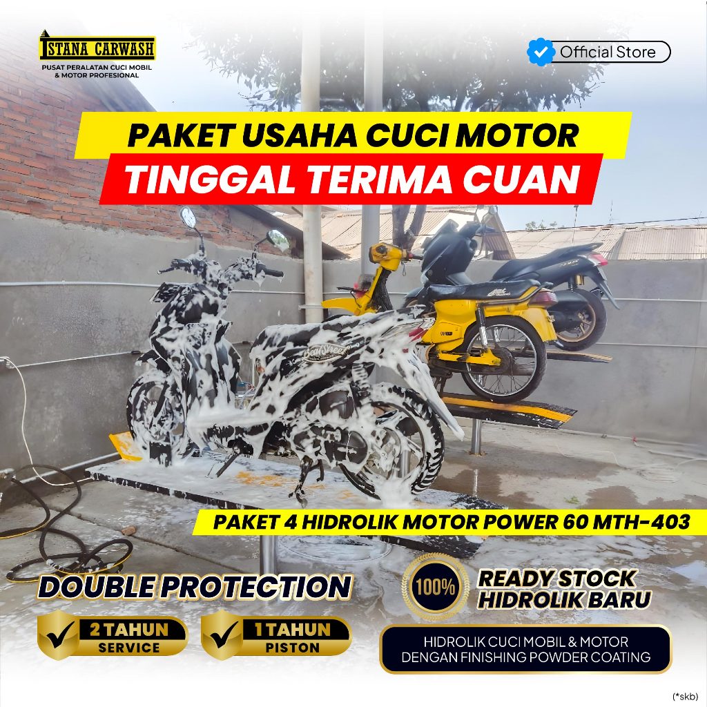 Perlengkapan Usaha Steam Motor, Alat Cucian Motor Hidrolik MTH-403