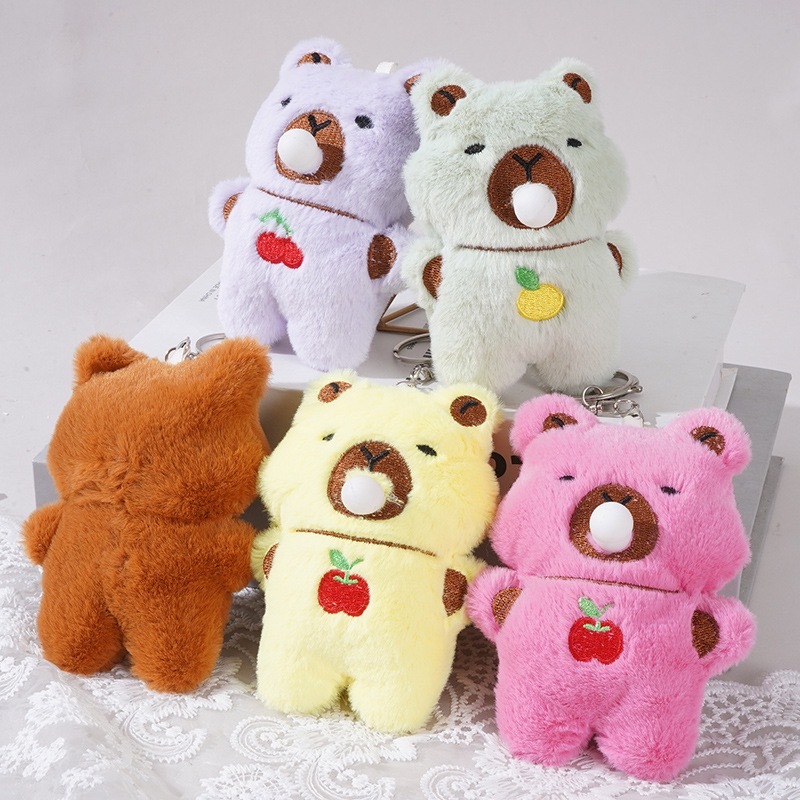 Gantungan Tas Boneka Bear/ Gantungan Tas Bubble Bear/ Boneka Bubble Bear Lucu / Boneka Bear Gantunga