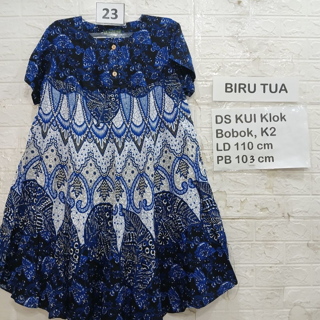 DS KUI KLOK BOBOK Daster Kencana Ungu asli label hijau