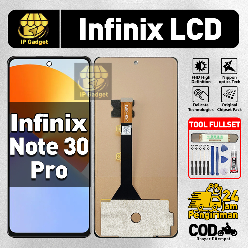 ORI FOR LCD INFINIX NOTE 30 Pro Fullset Original LCD HP INFINIX NOTE 30 Pro Asli Touchscreen Layar S