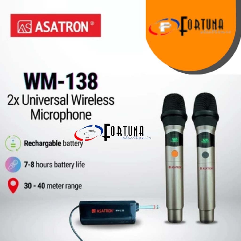 Mic Asatron WM138 Microphone Asatron Mikrofon wireless Asatron Mic Wireless Asatron WM138 Asatron Mi