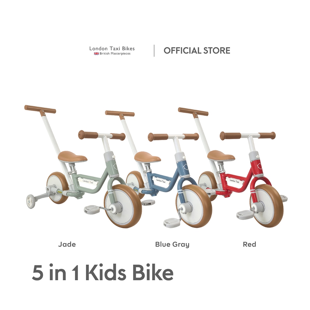 London Taxi 5in1 Kids Bicycle - Sepeda Anak Roda Tiga/Sepeda Dorong Anak/Balance Bike