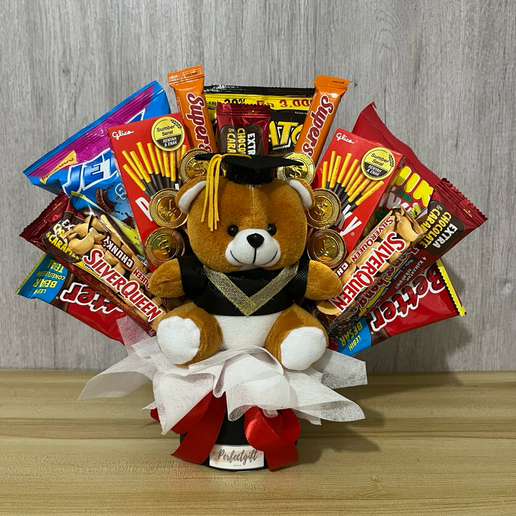 Bloombox Snack Coklat Boneka Balon Love