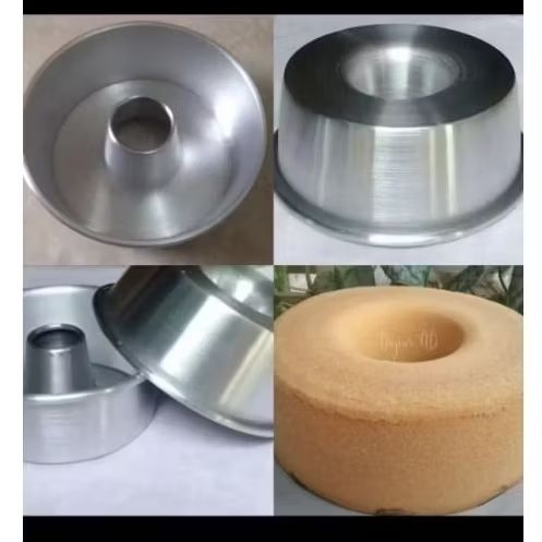 loyang tulban aluminium tebal 0,7mm, cetakan kue Bolu Panggang berbagai variasi ukuran