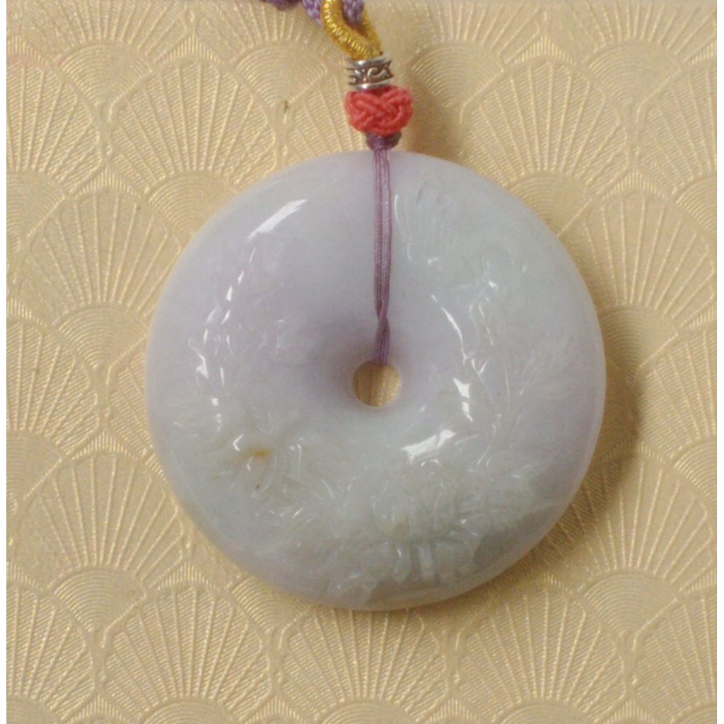 Giok Burma Liontin Donut,Qilin Double Carving,9Naga Double Carving & Ruyi Double Carving