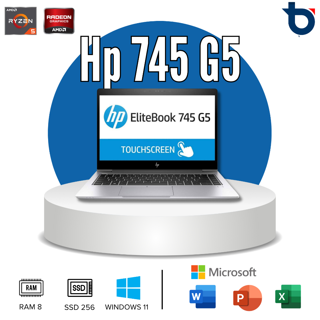 HP 745 G5 AMD RYZEN5 RAM 8 SSD 256 WINDOWS 11