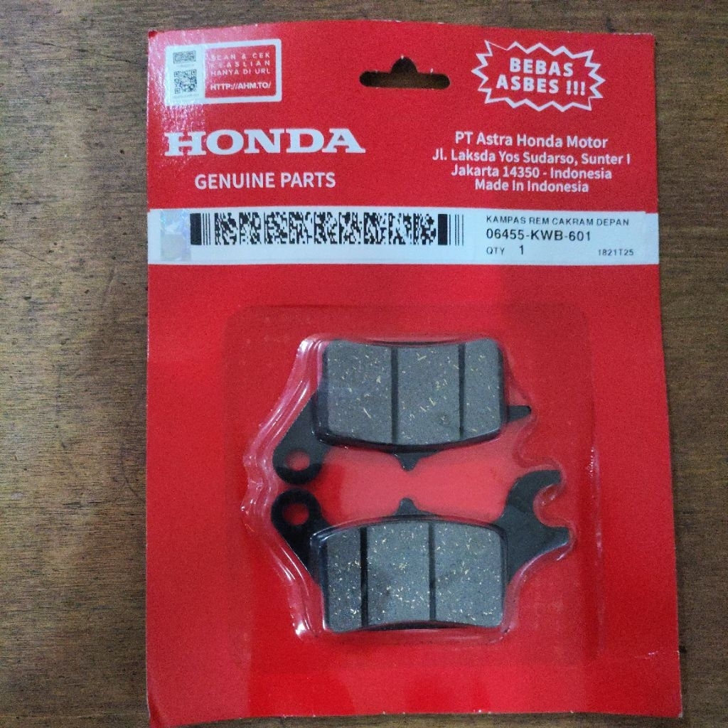 06455 KWB 601 KAMPAS CAKRAM DEPAN REVO ABSOLUTE ASLI HONDA