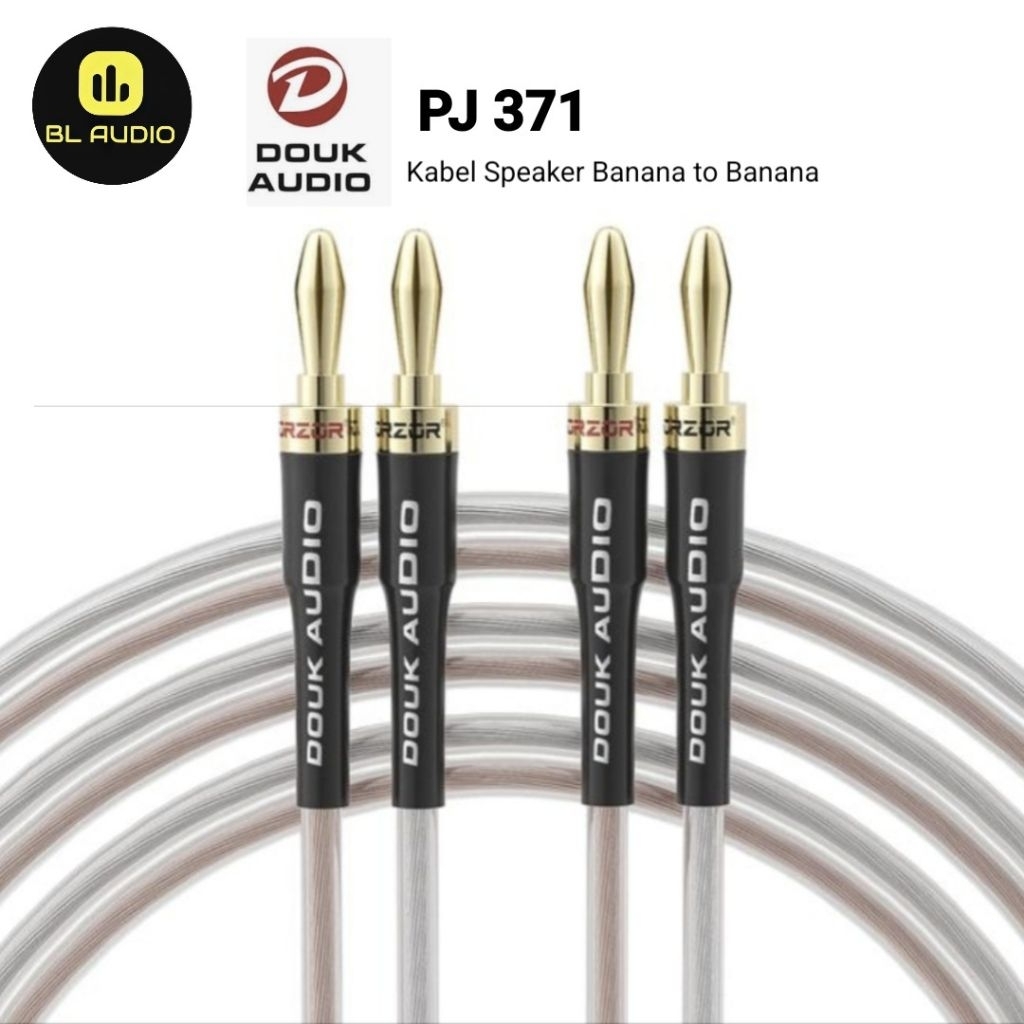 Douk Audio PJ 371 PJ371 / Cable Speaker Factory Termination Banana to Banana