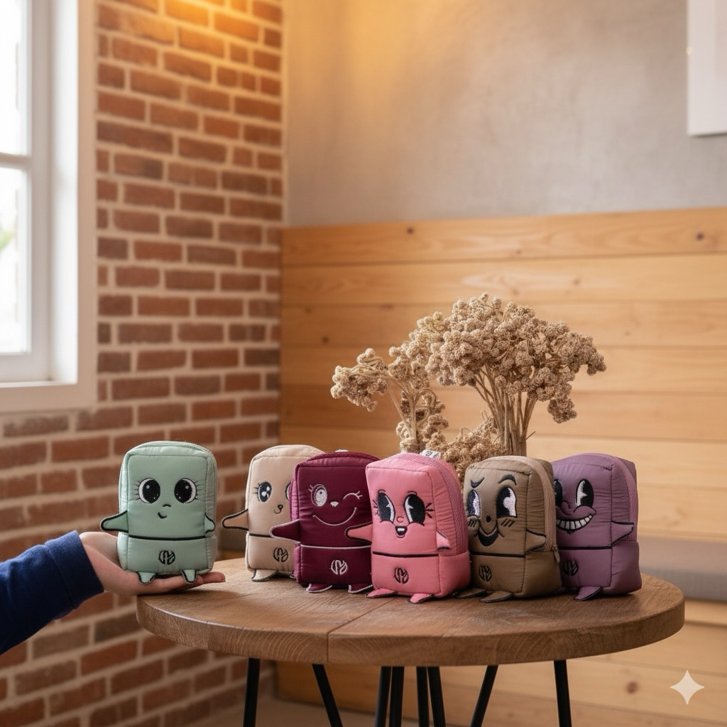 Mukena Parasut Premium Set Pouch Karakter Lucu | Laser Cutting | Aiza Muslim Wear