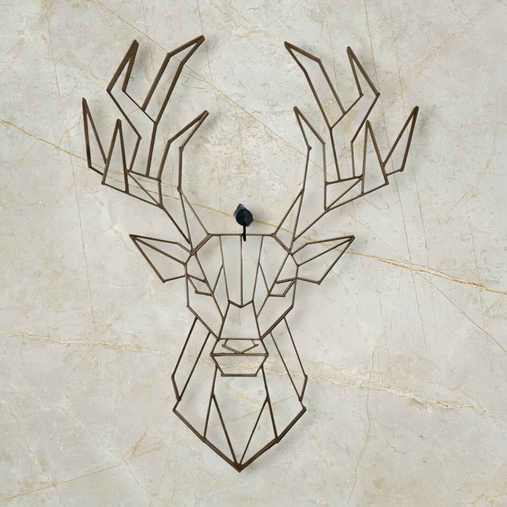 Hiasan Dinding 3D Geometri Hewan untuk Ruang Tamu & Kamar Tidur Aesthetic Desain Modern