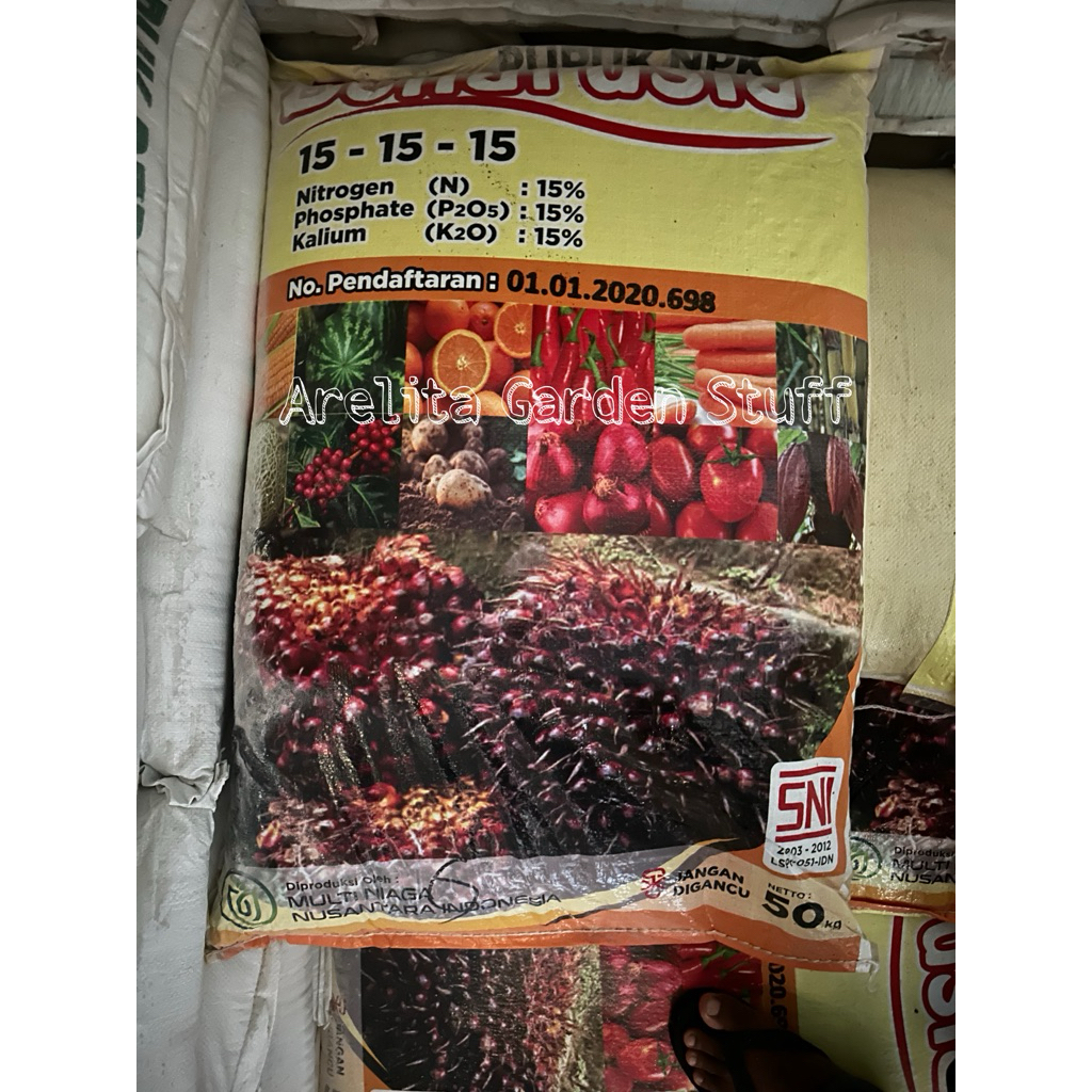 Pupuk NPK 15-15-15 Bellarusia repack 1kg