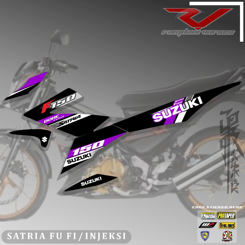 STRIPING STIKER SATRIA FU FI NEW/FU INJEKSI/FU 2016