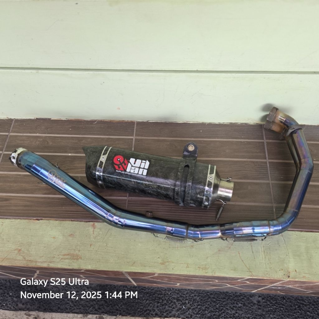 Knalpot Racing CBR250RR Villan NV1 Carbon Header Bluemoon