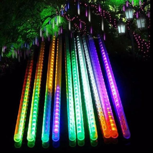 DISKON 11.11Lampu Tetes // Lampu Meteor Led 8 Batang // Lampu Tetes // Lampu batang Warna Warni