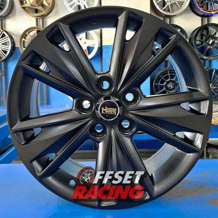 Velg Mobil Toyota Innova Venturer R17 Velg HSR SIMBA Ring 17 Lebar 7 Warna Hitam
