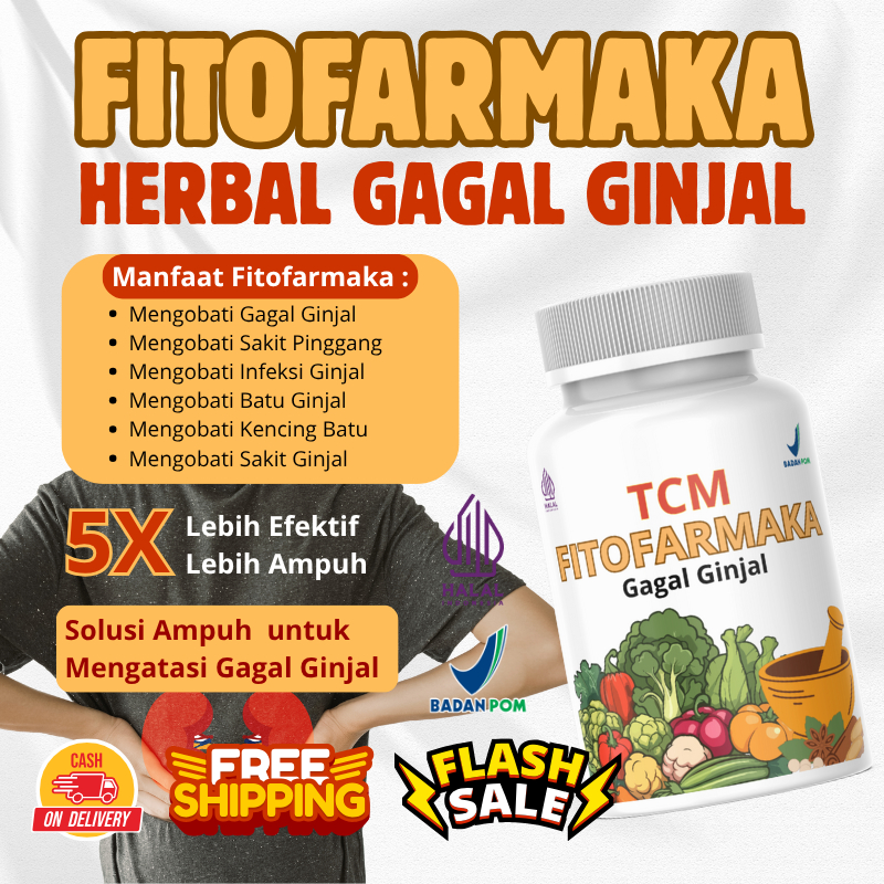 TCM CINA GAGAL GINJAL - Herbal TCM Fitofarmaka Original 100% Herbal untuk meningkatkan fungsi ginjal