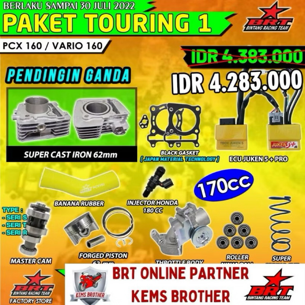 PAKET BORE UP VARIO 160 / PCX 160 DANA PELAJAR
