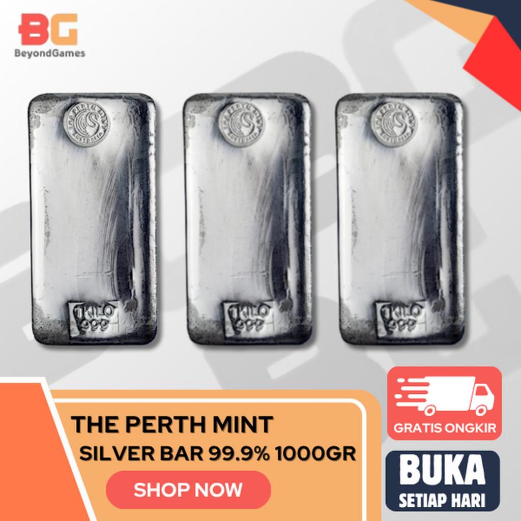 Silver Bar The Perth Mint 1kg | Perak Batangan SIlver Bar The Perth Mint 99.99% 1000gr