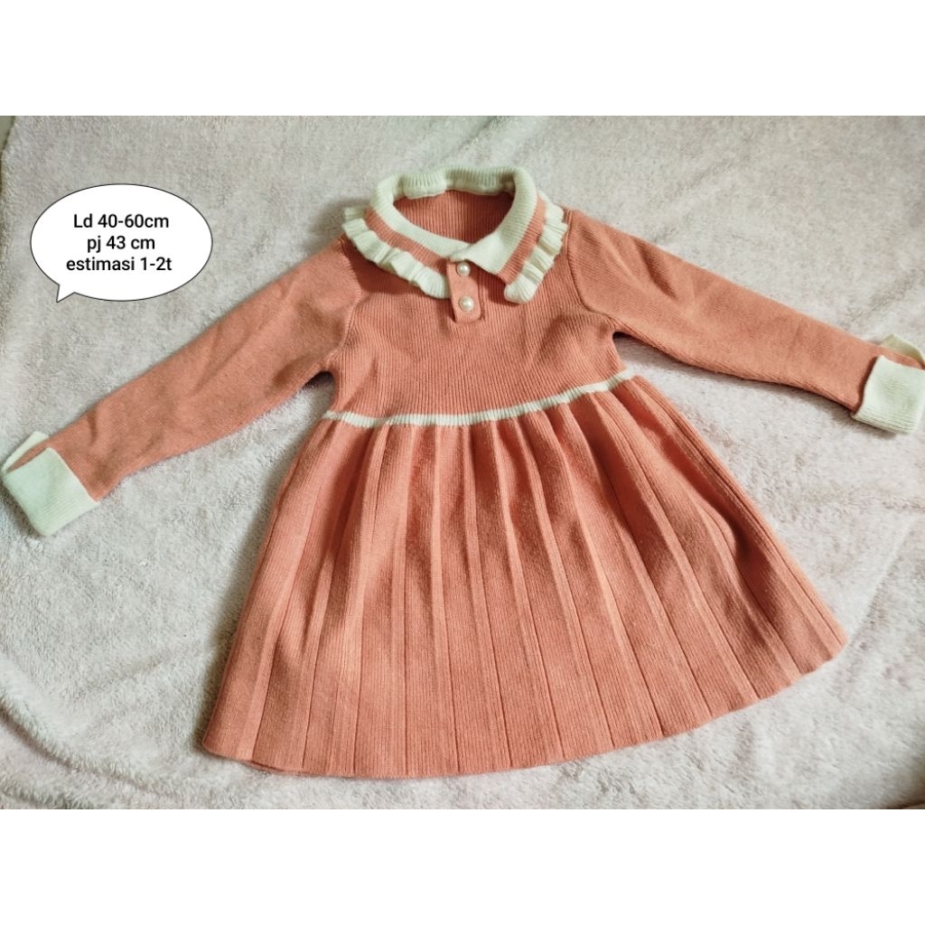 PL dress rajut Anak