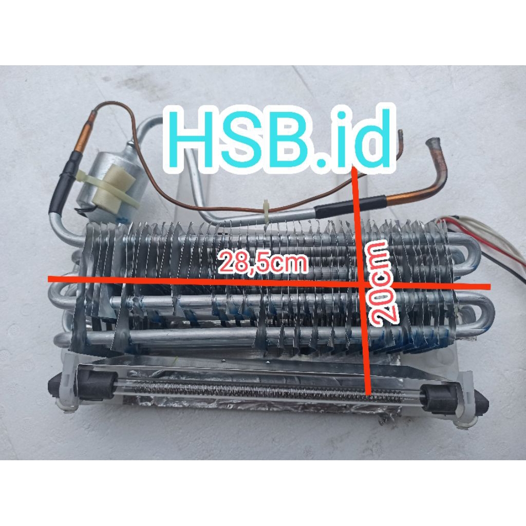 EVAP KULKAS AQUA 2PINTU INVERTER COPOTAN BONUS VISU+HEATER ORIGINAL