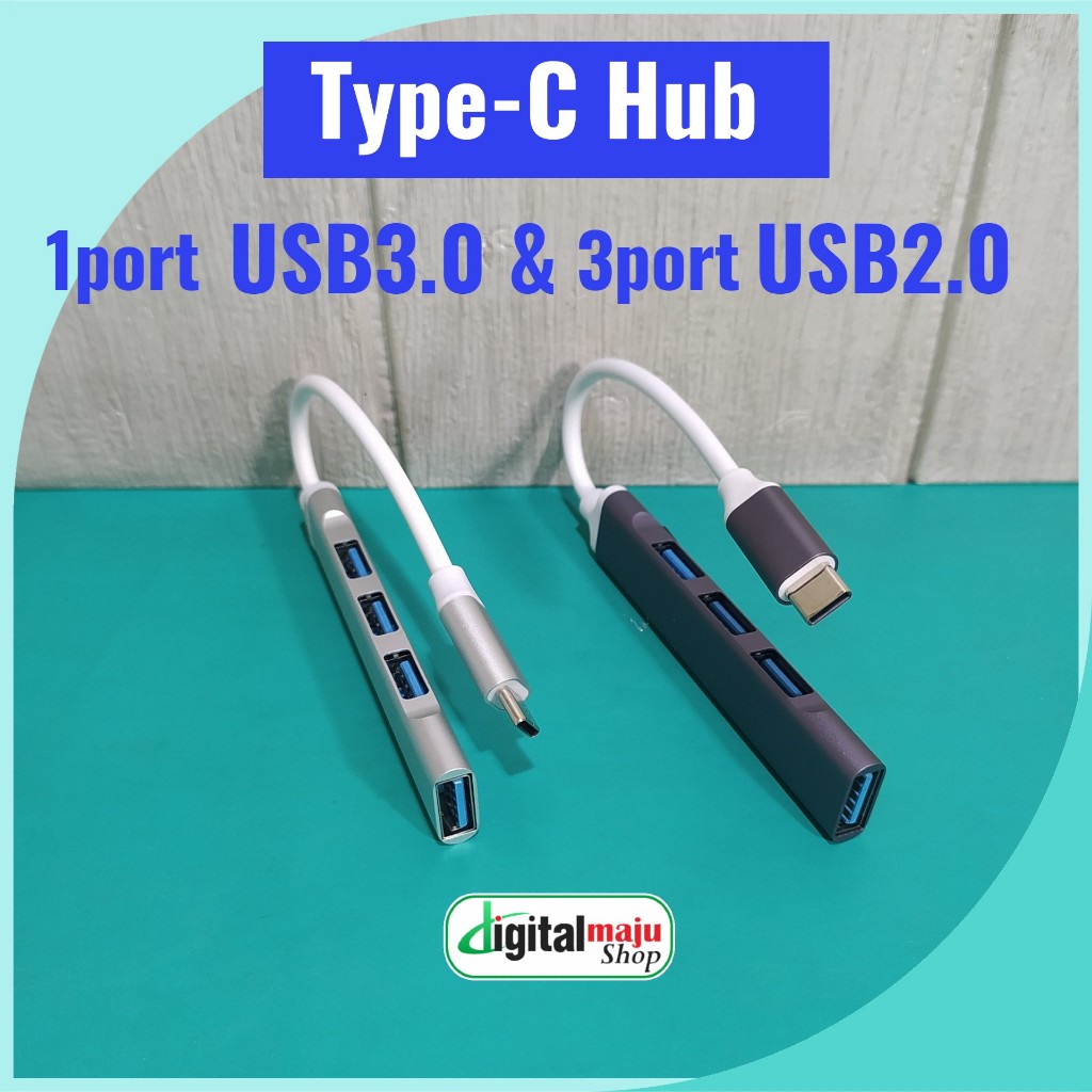 USB Hub Type C 4port Hi-Speed - Type-C Hub Adapter 1xUSB3.0 3xUSB2.0