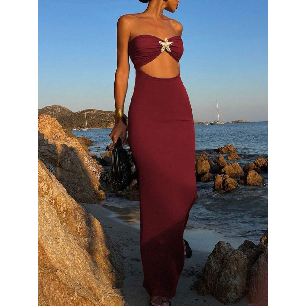 SHE'S IN BALI Sexy Tube Bodycon Dress