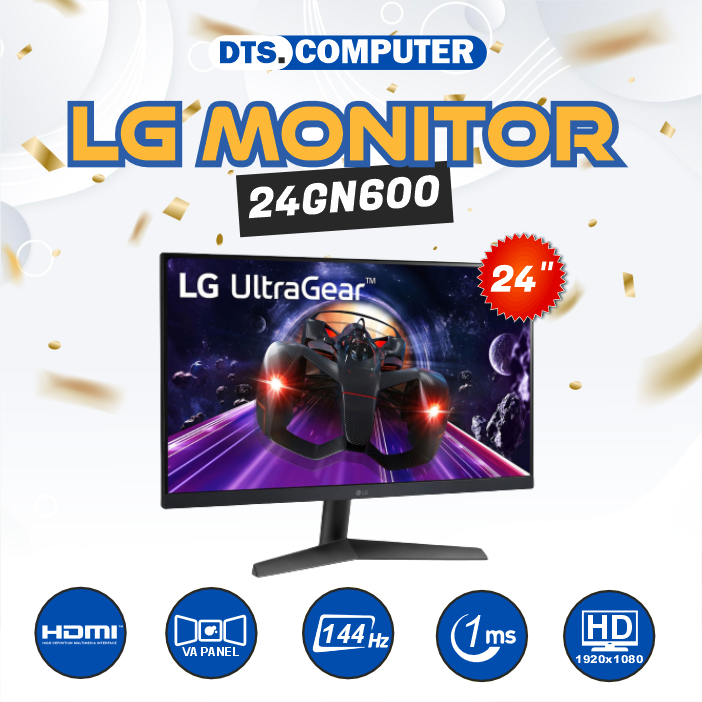 Monitor LED LG 24GN600 IPS HDMI DP 144HZ