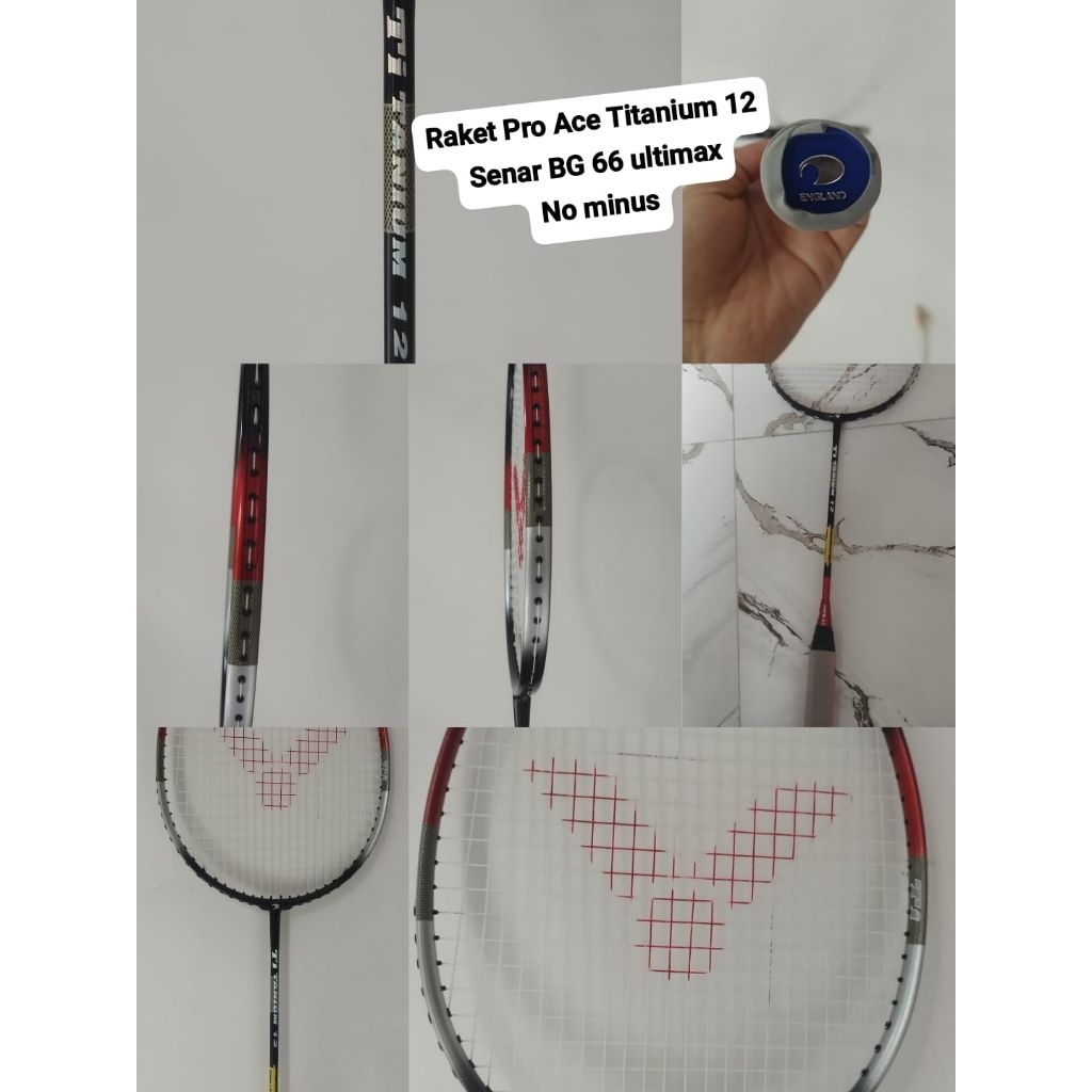 (PRELOVED)  Raket Pro Ace Titanium 12 (Raket Second)