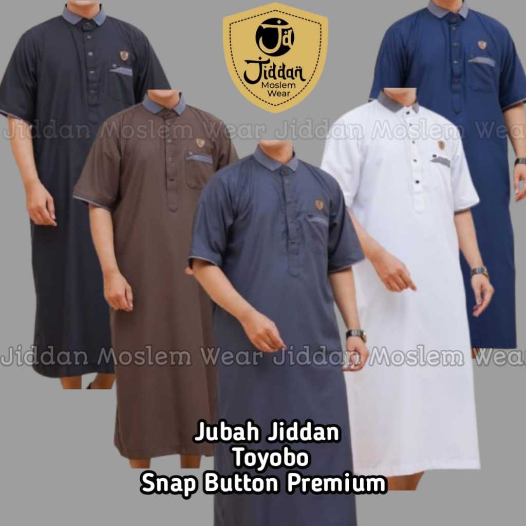 Jubah JIDDAN Original Lengan Pendek Elegan/Gamis Shalat/Gamis Pria/Jubah Murah