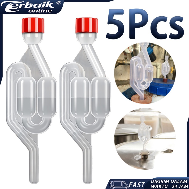 5pcs Airlock Fermentasi Anggur Wine Anti Oksigen