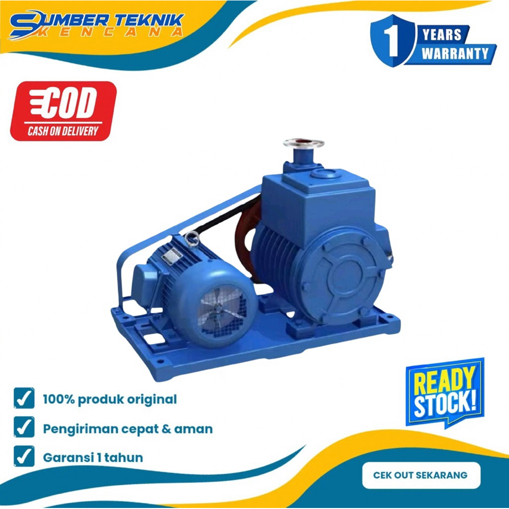 Rotary Vane Vacuum Pump Rotor 2X-15 2,2KW 380V Pompa Vakum Rotary Vane Baling-Baling Putar
