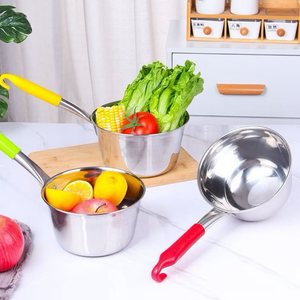 Panci Susu Stainless Panci Gagang Warna Warni