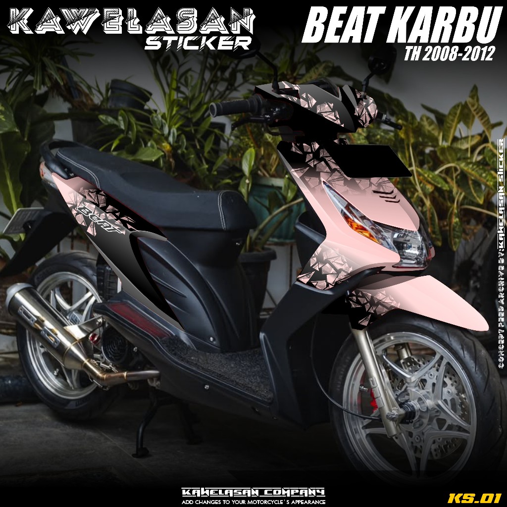 (COD) Decal Sticker Full body BEAT KARBU TAHUN 2008 2009 2010 2011 2012 sticker Full body beat karbu