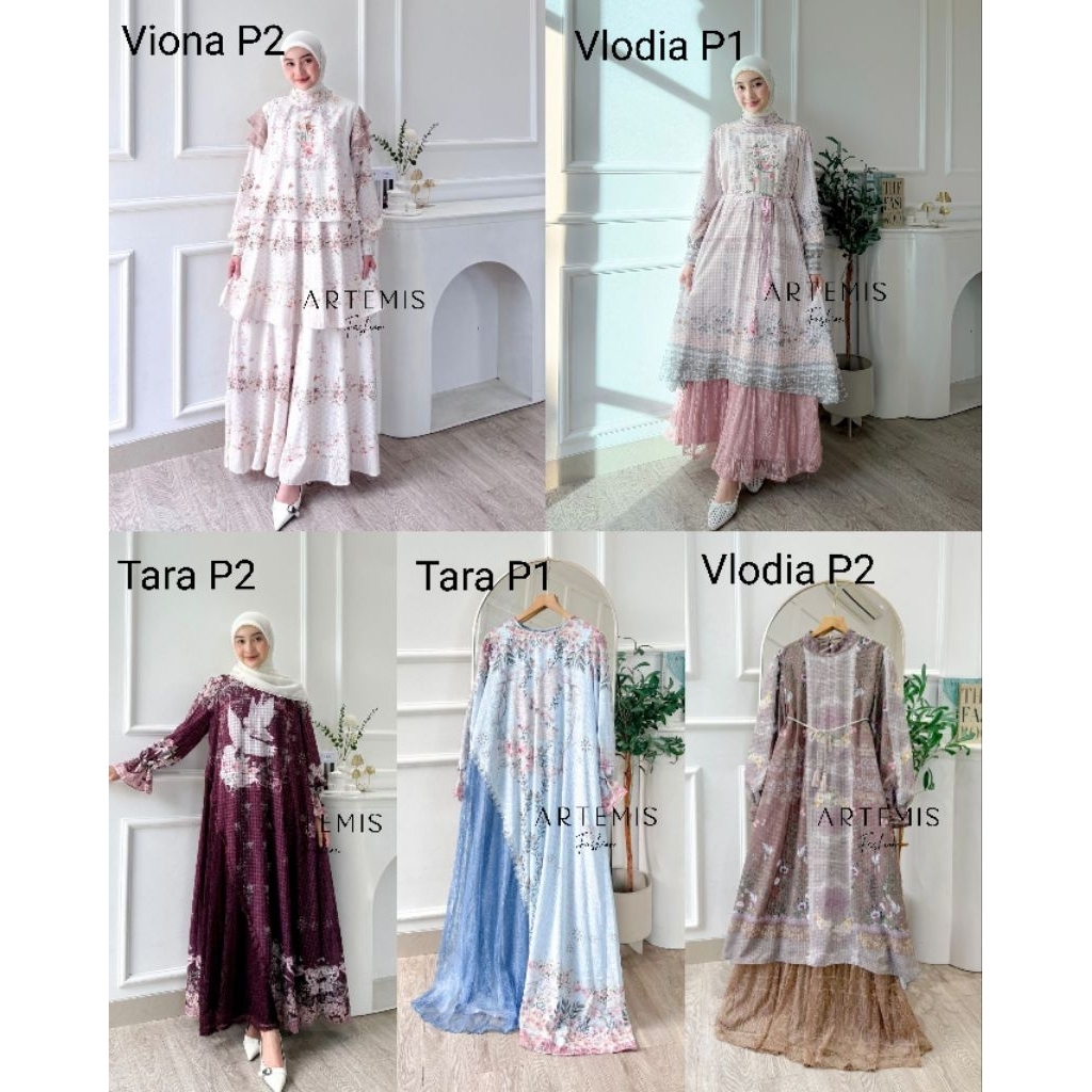 ARTEMIS FASHION - NEW VIOLA // VLODIA P1 P2 // VIONA  P2 // TARA P1 P2  MAXI DRESS gamis wanita