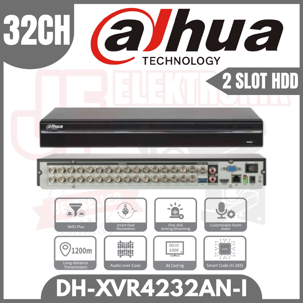 DVR RECORDER DAHUA 32 CHANNEL ORIGINAL GARANSI RESMI DAHUA