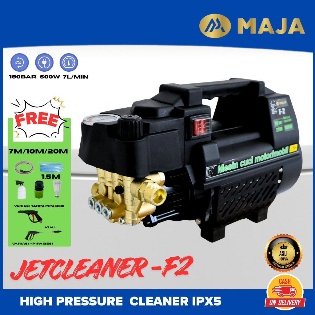 Jet Cleaner MAJA All Tipe High Pressure Washer 120 Bar 450 W 600W 180 Bar - Mesin cuci kendaraan mot