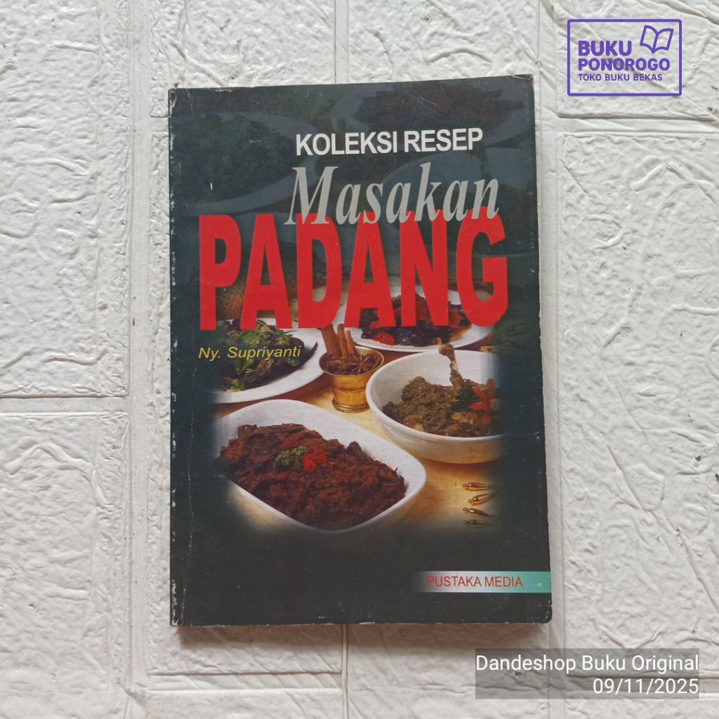 (BEKAS) Koleksi Resep Masakan Padang oleh Ny. Supriyanti - BUKU RESEP MASAKAN ORIGINAL