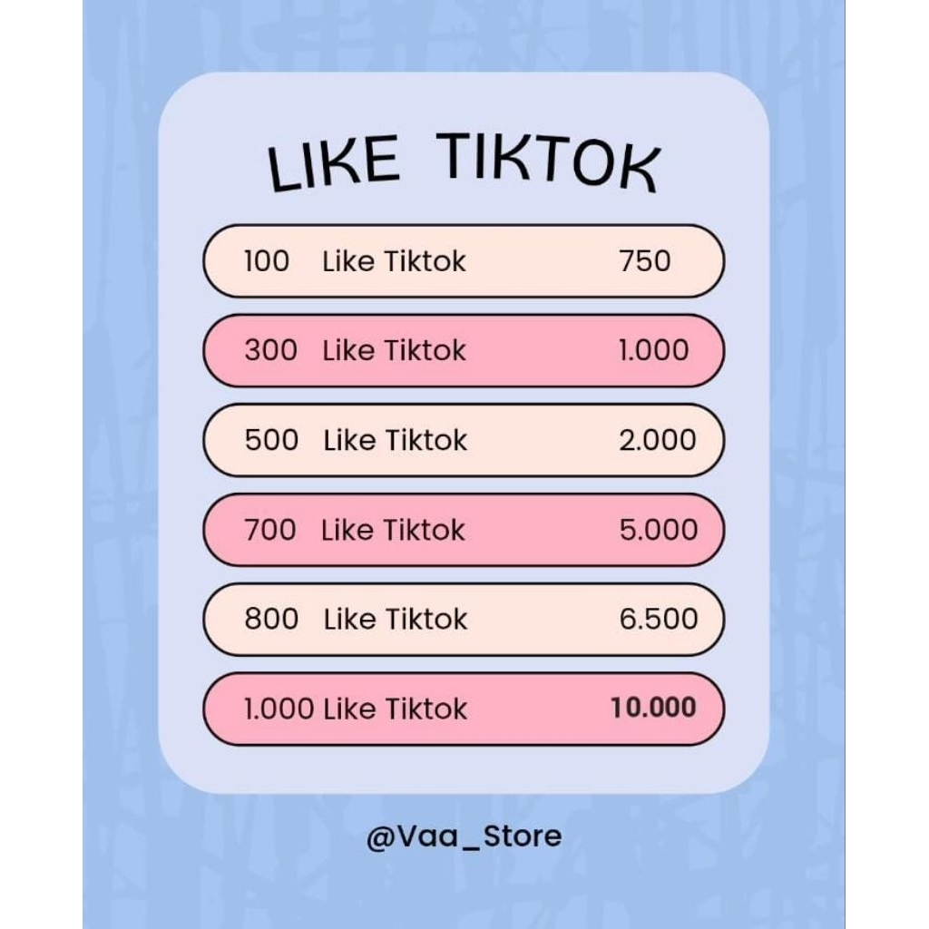 Jasa Suntik Like Tiktok proses cepat