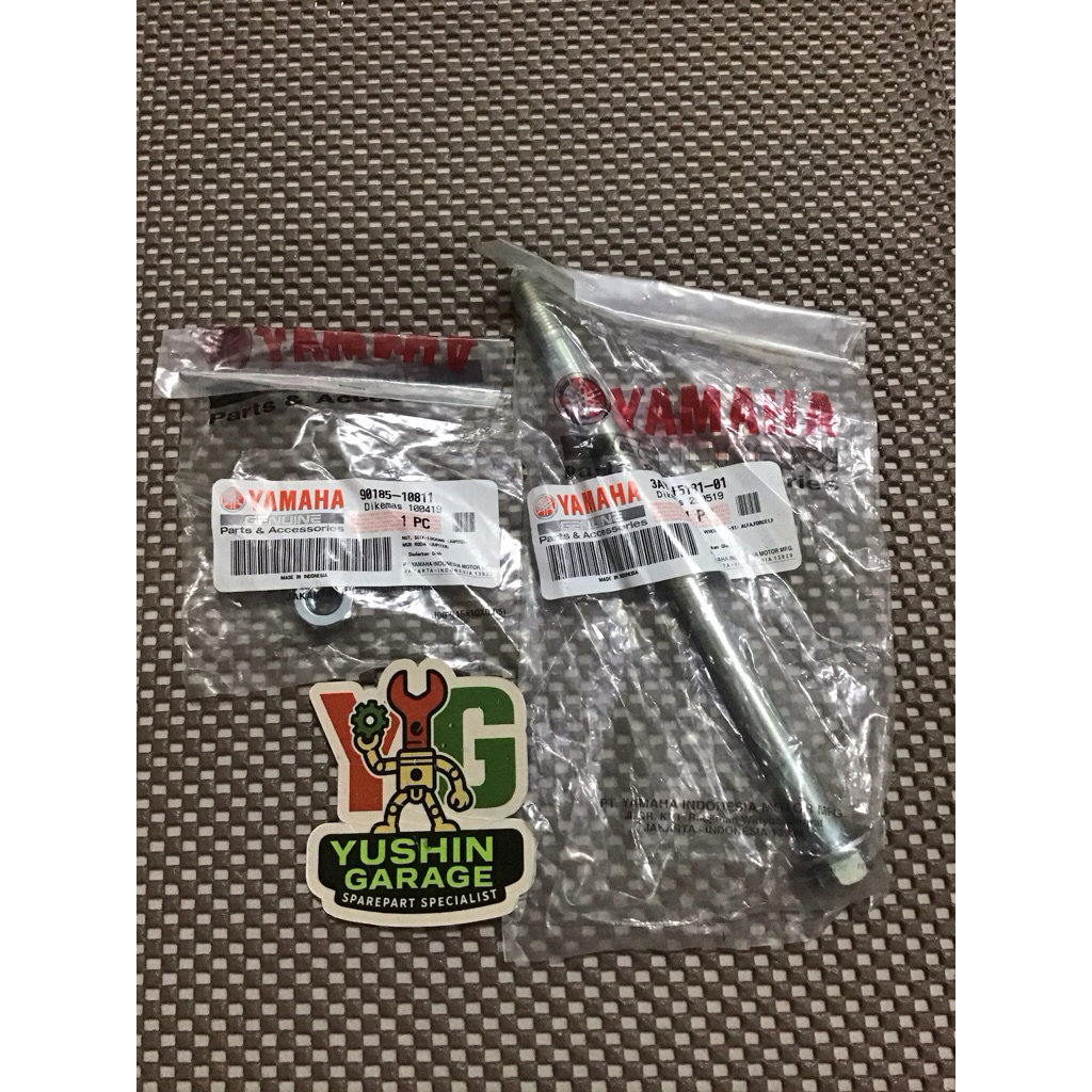As Roda Depan dan Mur Roda Mio Sporty Smile Soul Xride Original Yamaha