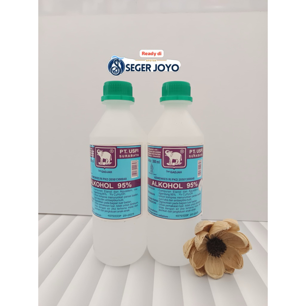 ALKOHOL 95% PT. USFI (300 ml - Botol)