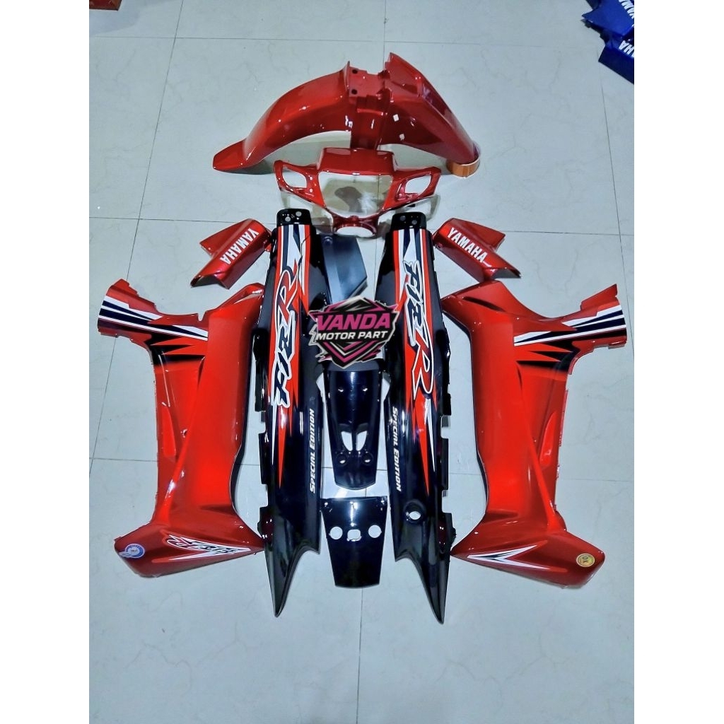 Body Set Fiz R Spesial Edition Merah Marun Hitam Fulset Body Halus FIZ R SE MERAH HITAM