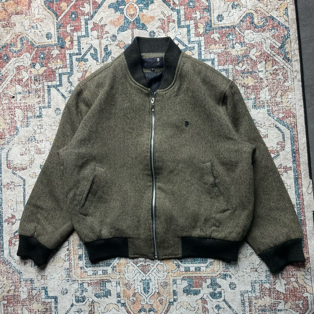 Manstar bomber wool jacket