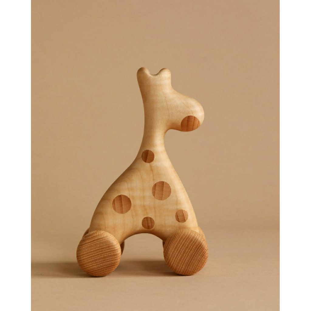 Wooden Mini Giraffe Push Toys , Pretend Play , Montessori toys , Sensory Toys , Open Ended Toys