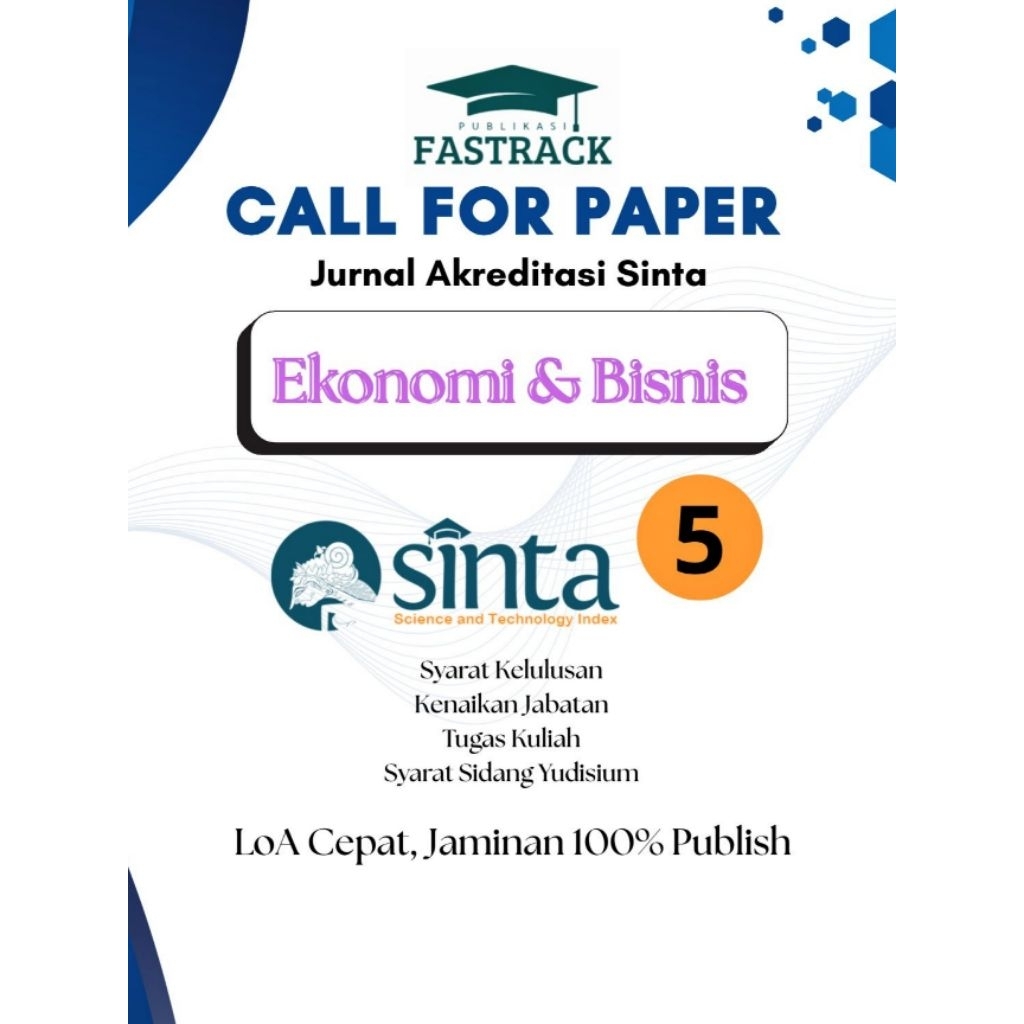 Fastrack Publikasi Jurnal Ekonomi dan Bisnis Sinta 5