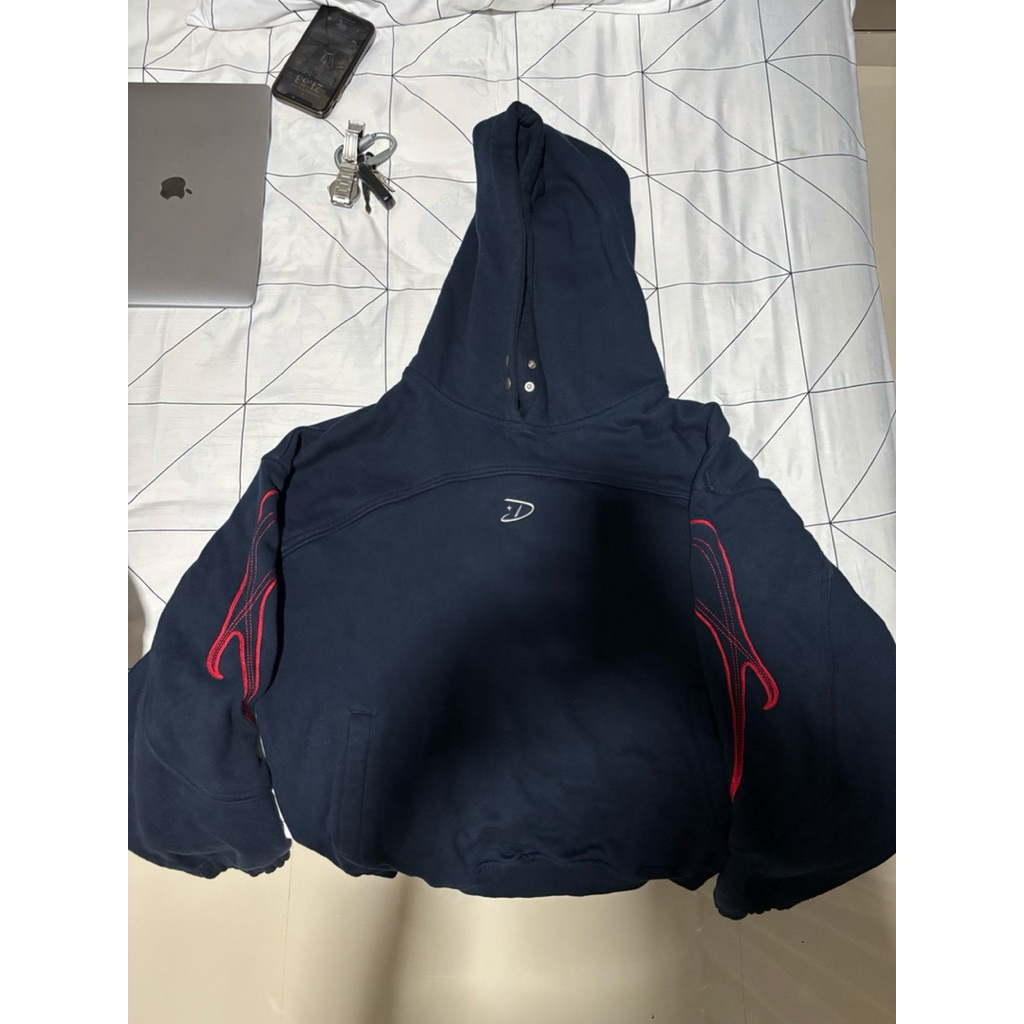 HOODIE METAL LOGO DLS NAVY