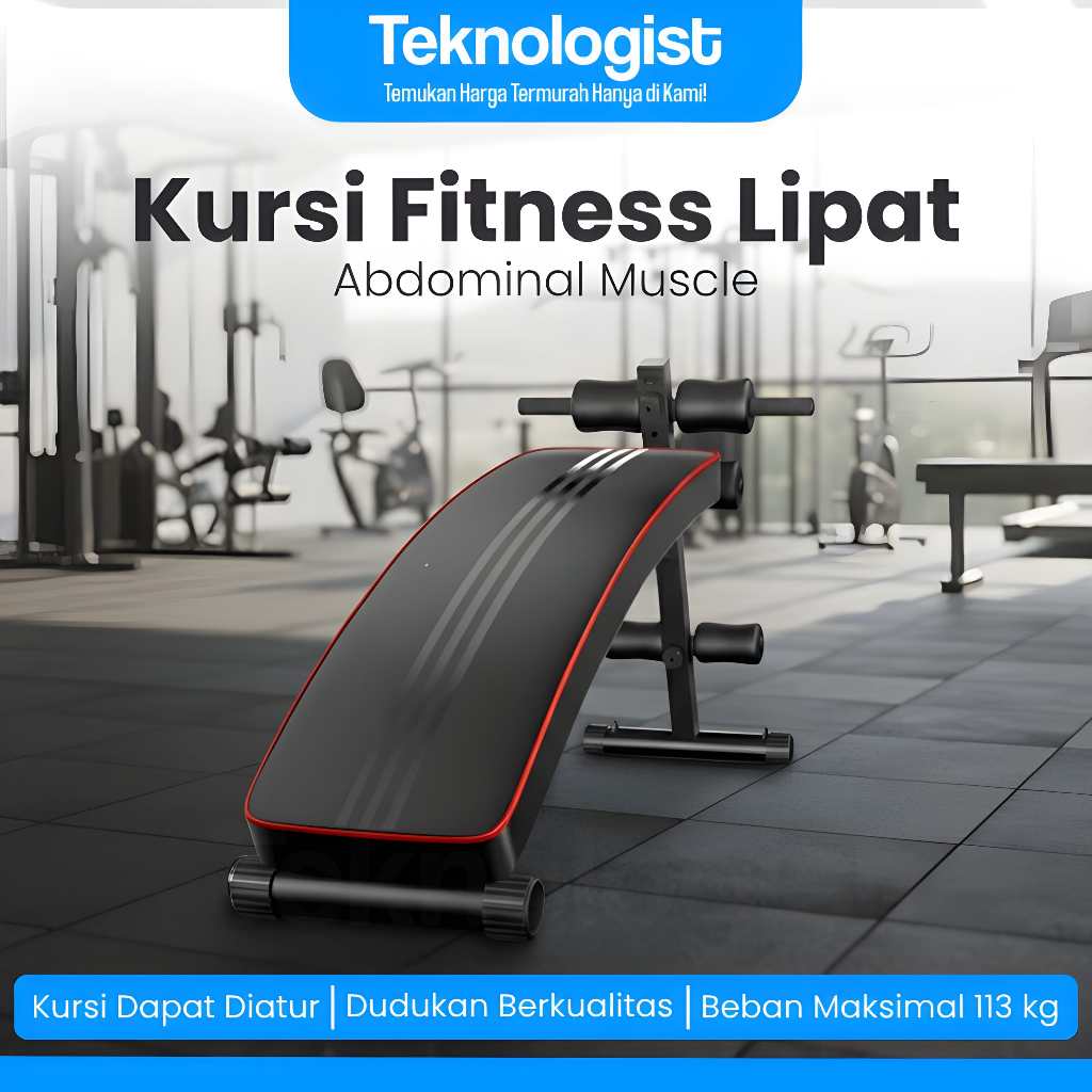 Sit Up Bench Kursi Alat Fitness Gym Bench Lipat Abdominal Muscle