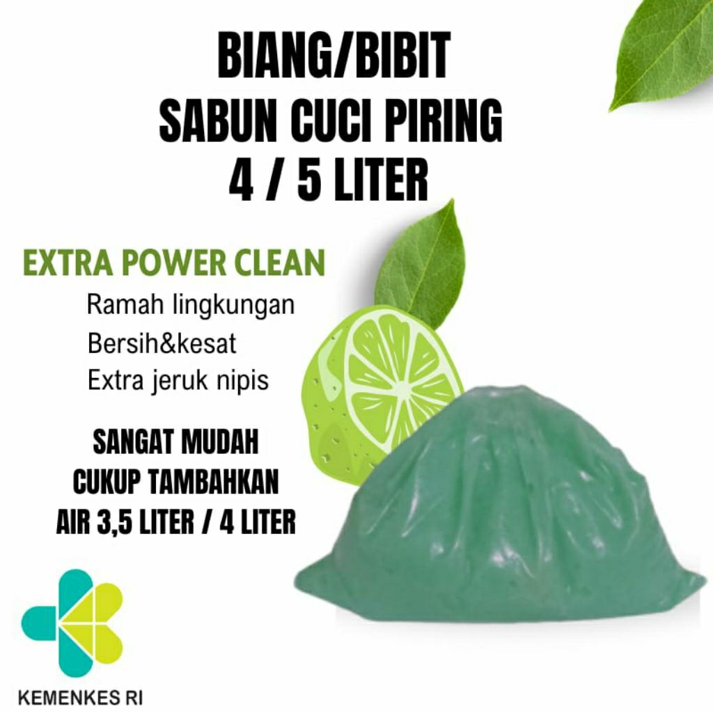 sabun cuci piring 5Liter - biang sabun cuci piring - bibit sabun cuci piring 5Liter