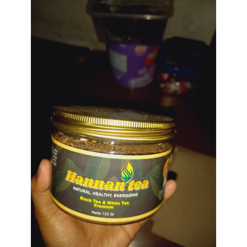 Hannan tea teh herbal (black tea & white tea premium)