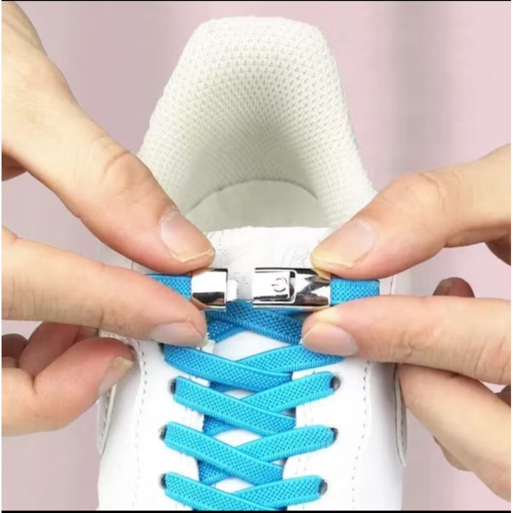 Tali Sepatu Elastis Tanpa Ikat Praktis